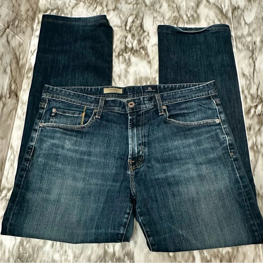 AG Adriano Goldschmied Indigo Relaxed Fit Jeans The Protégés Straight Western